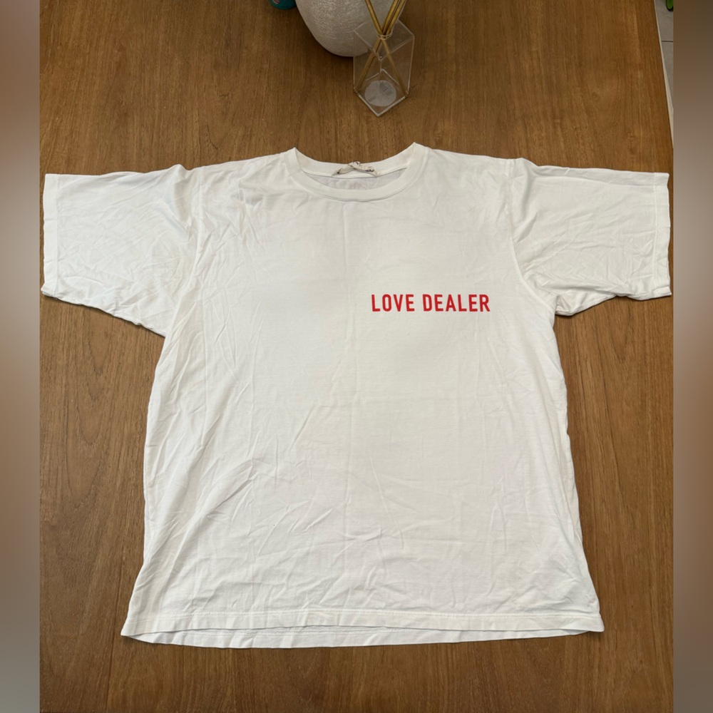 Golden Goose Love Dealer White Tee